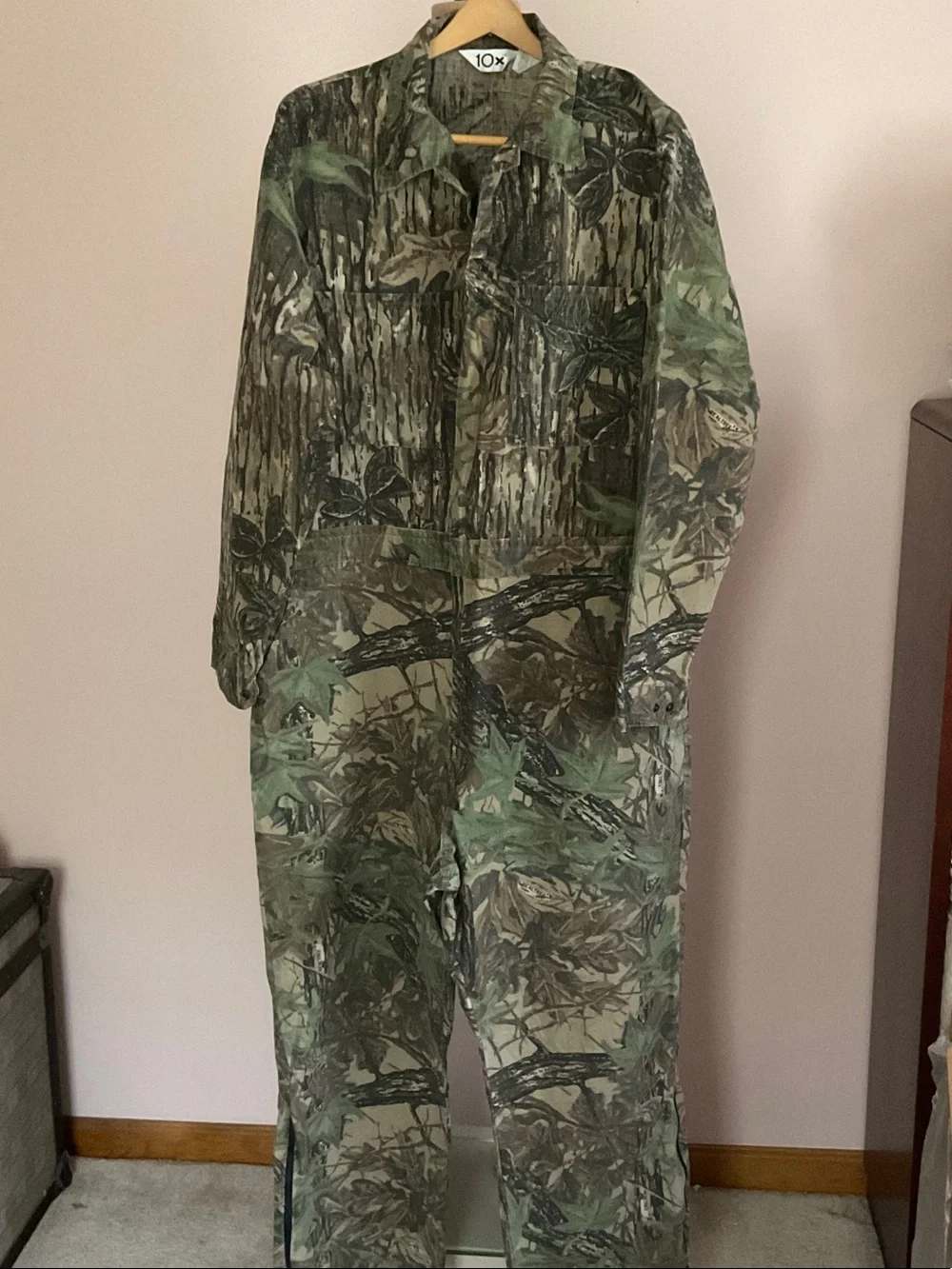 Camouflage REALTREE Hunting Coveralls in Green & Brown